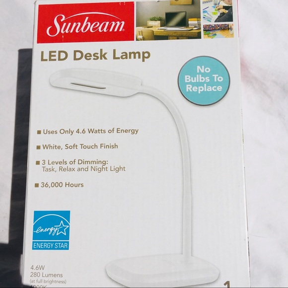 Sunbeam Accents Desk Lamp Led Bendable In White Sunbeam Poshmark